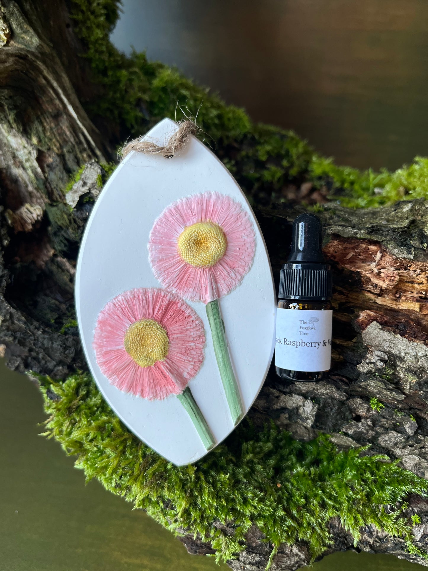 Pink Bellis Daisies Botanical Cast Fragrance Diffuser