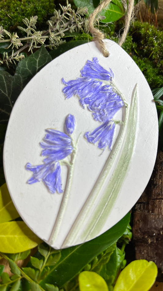 Bluebells Botanical Cast Fragrance Diffuser Painted