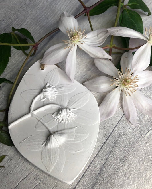 Spring Flowering Clematis Botanical Cast Fragrance Diffuser