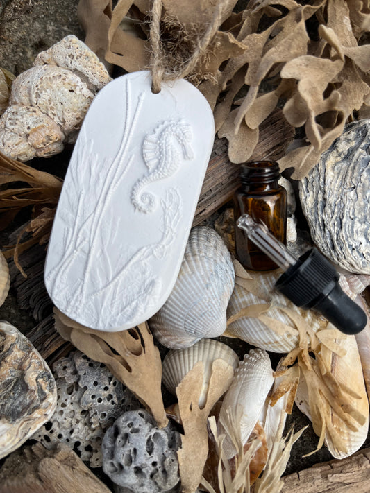 Seahorse Botanical Cast Car Freshener