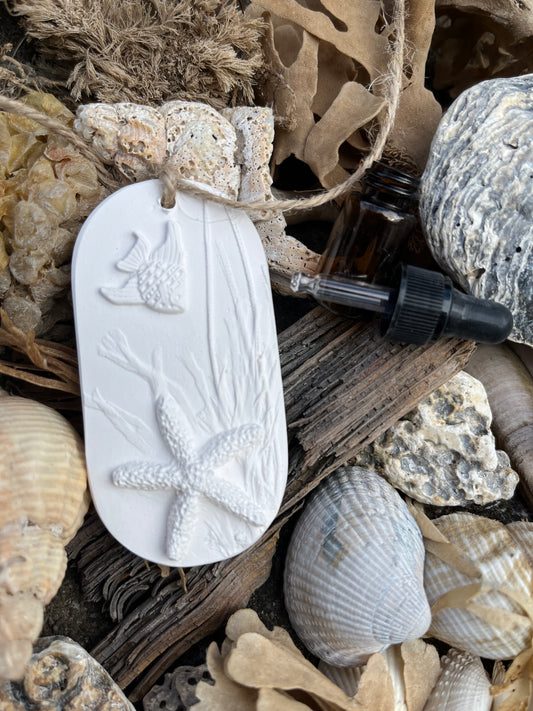 Fish & Starfish Botanical Cast Car Freshener