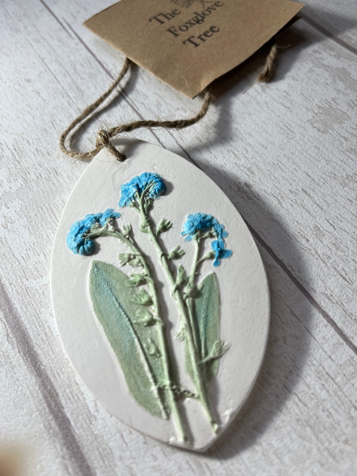 Forget me Not Botanical Cast Fragrance Diffuser Painted