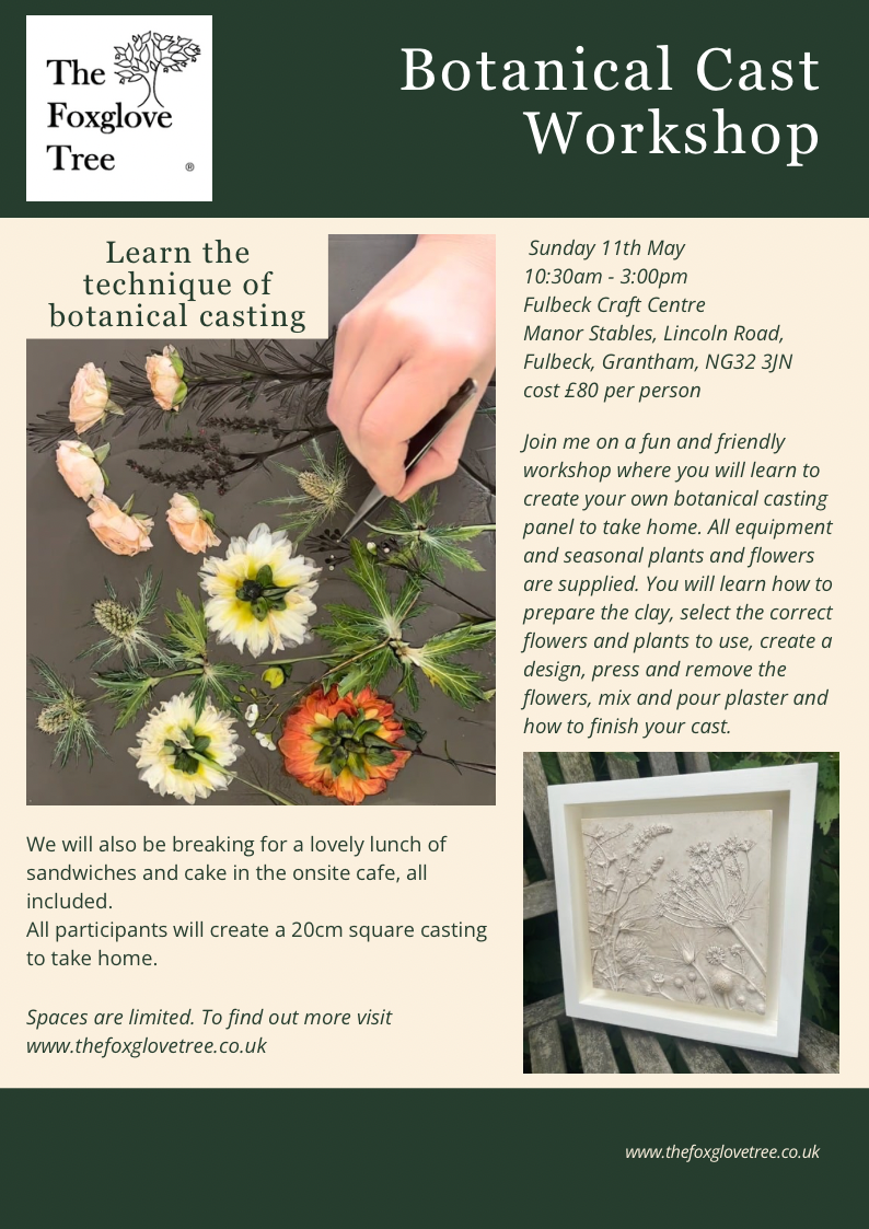 Botanical Casting Workshop 11th May 2025