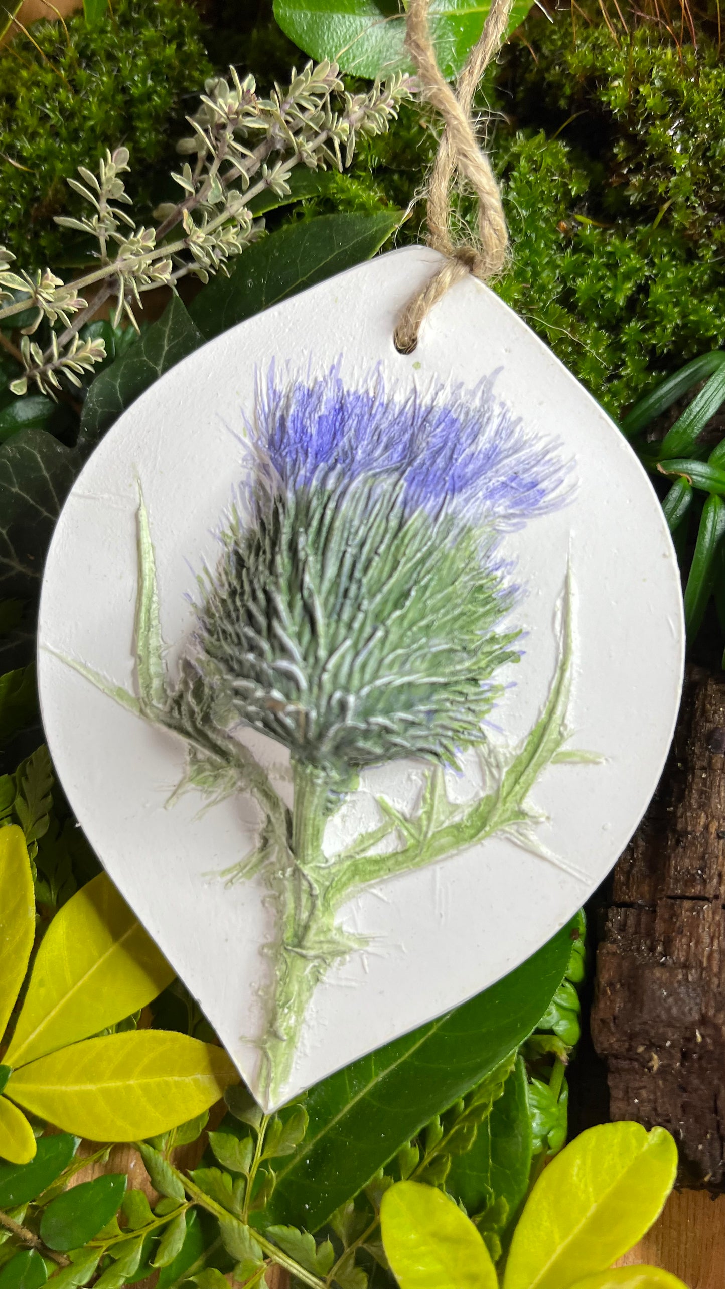 Thistle Botanical Cast Fragrance Diffuser Painted