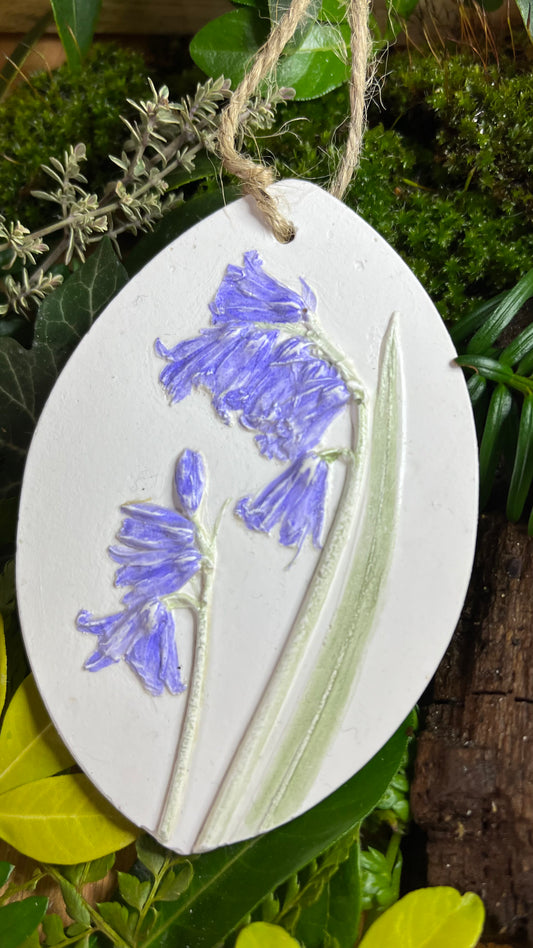 Bluebells Botanical Cast Fragrance Diffuser Painted