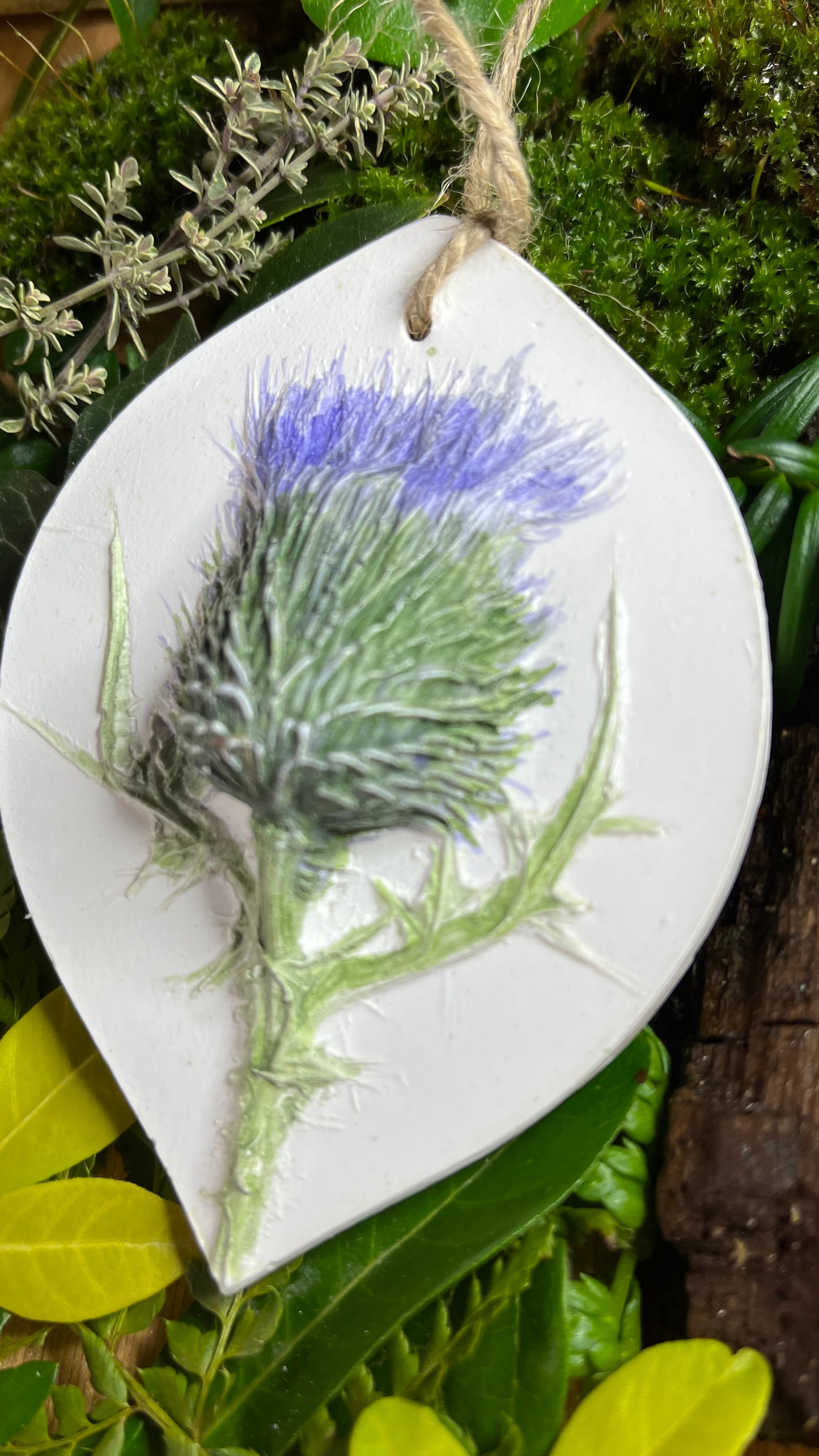 Thistle Botanical Cast Fragrance Diffuser Painted